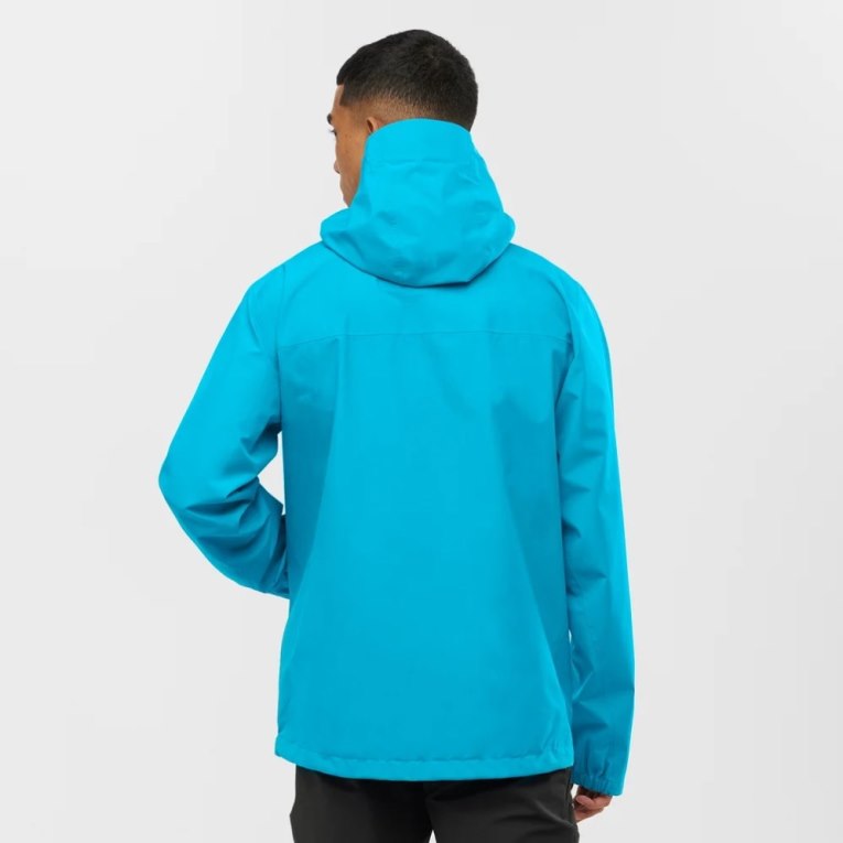 Salomon Outline GTX 2.5 Layers Waterproof Men's Shell Jackets Turquoise | CA 80J59